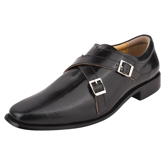 DONNA Man Made Leather Monk Straps - Picture 1 of 7